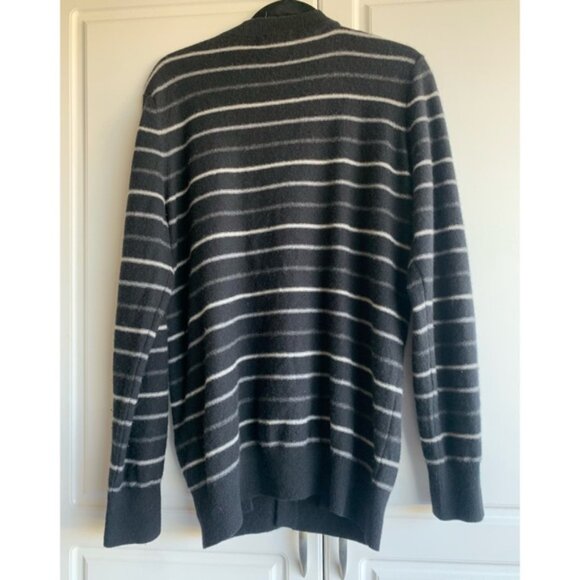 Vince Men’s Black Striped Cardigan - Picture 2 of 3